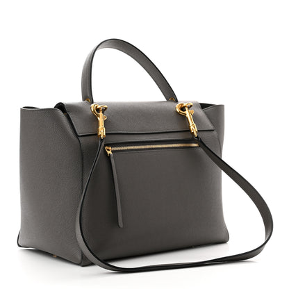 Celine Grained Calfskin Mini Belt Bag Grey 3 of 9