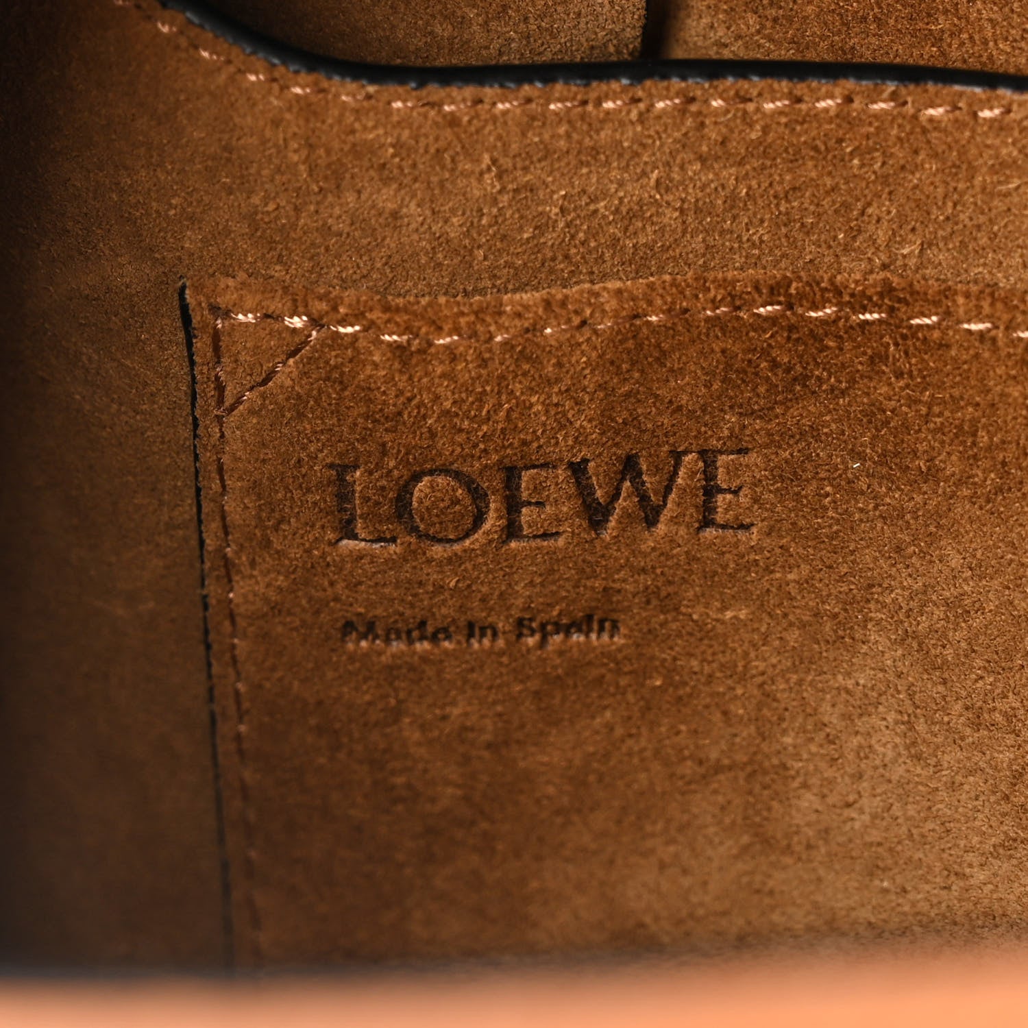 Loewe Grained Calfskin Small Gate Crossbody Bag Caramel Pecan 6 of 10