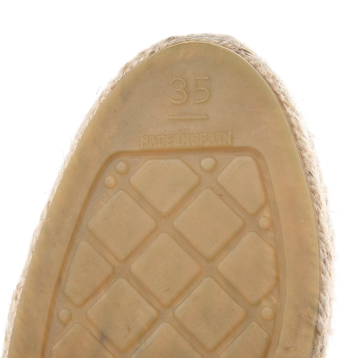 Lambskin CC Espadrilles 35 Beige Black