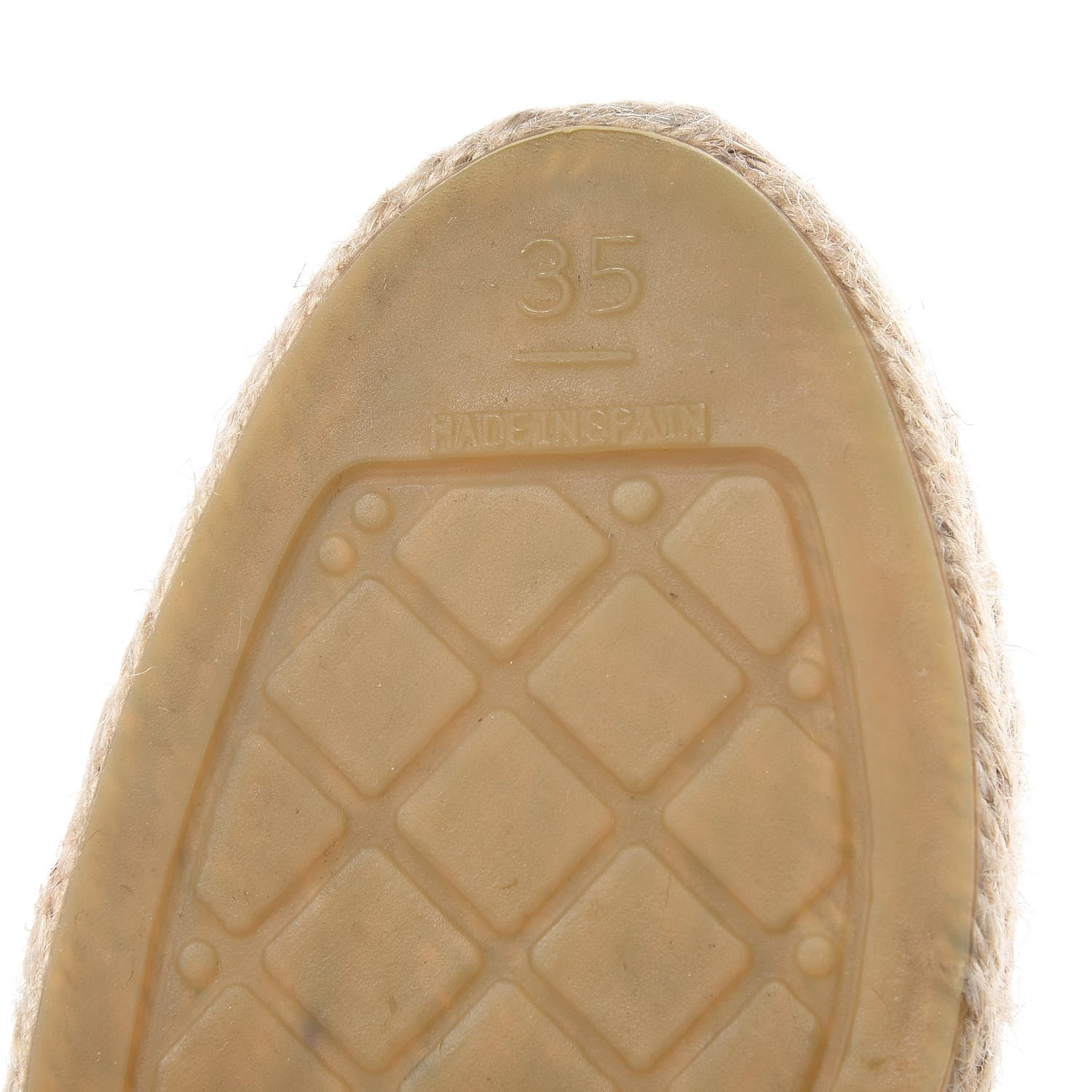 Chanel Lambskin CC Espadrilles 35 Beige Black 6 of 10
