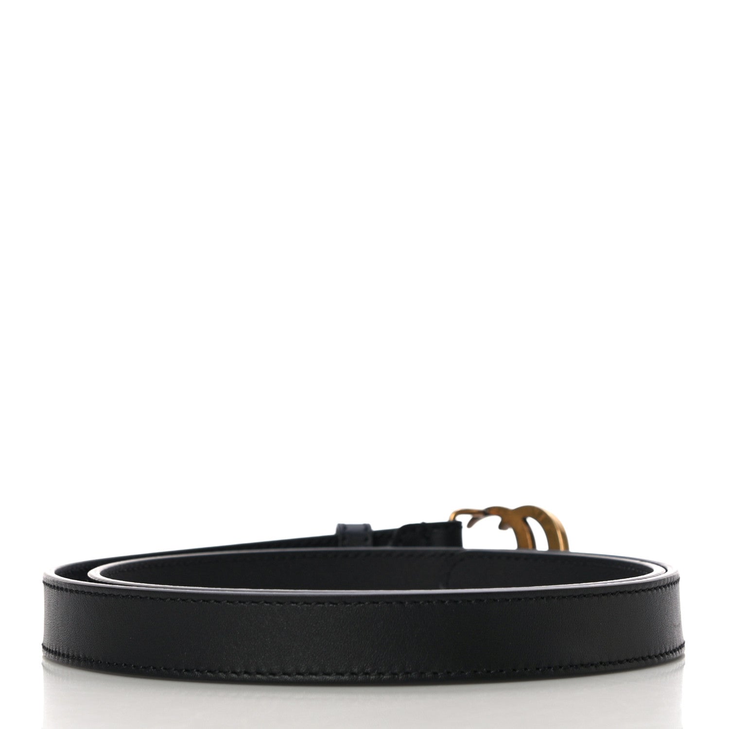 Gucci Calfskin Double G 20mm Belt 80 32 Black 2 of 8