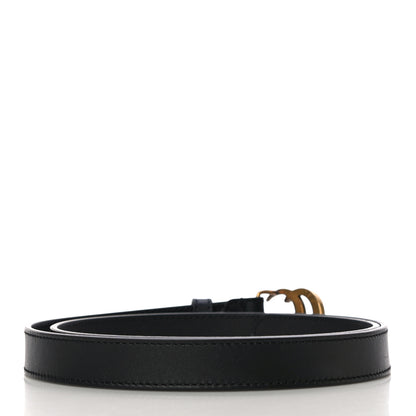 Gucci Calfskin Double G 20mm Belt 80 32 Black 2 of 8