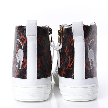 Louis Vuitton Catogram Stellar Sneaker Boots 37.5 Marron 6 of 9