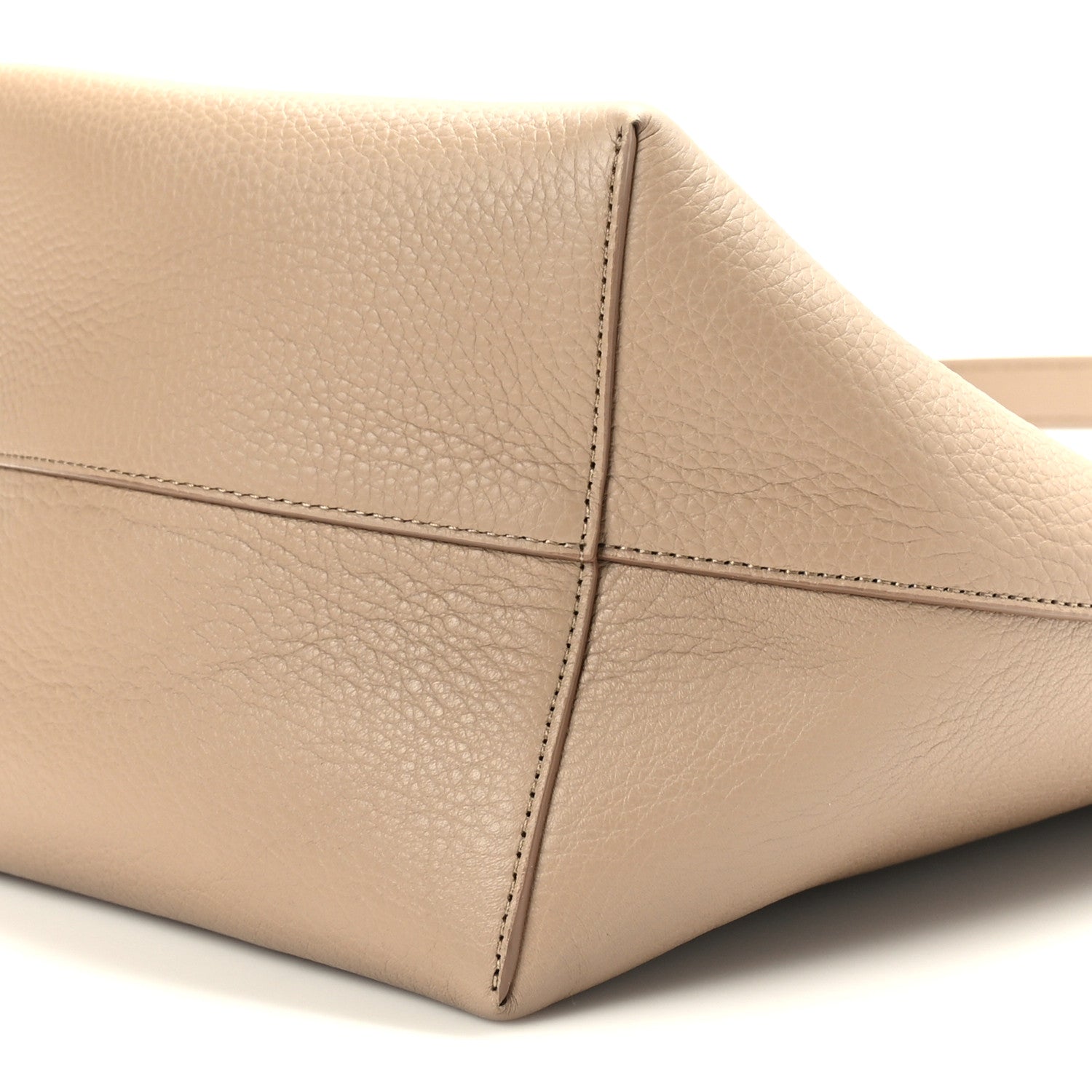 The Row Grained Calfskin Medium N/S Park Tote Dark Taupe 8 of 8