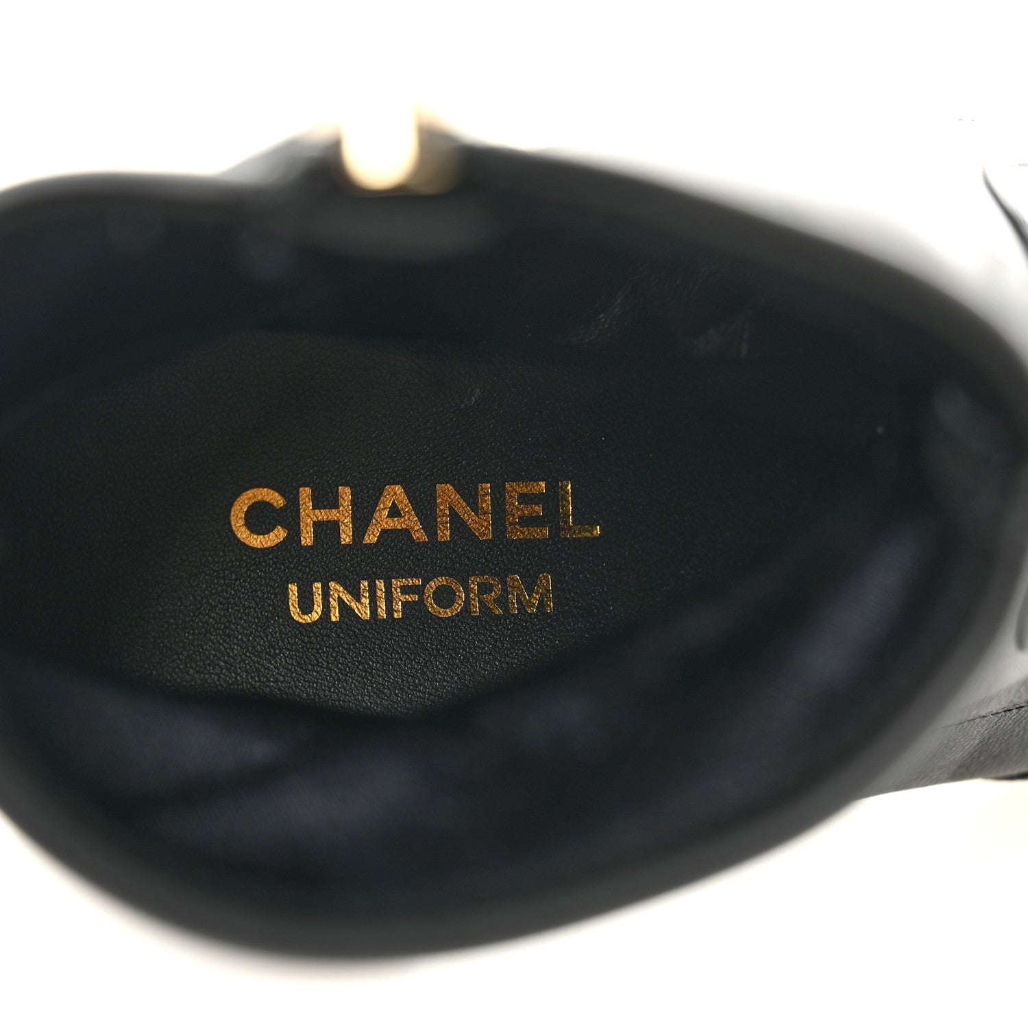 Chanel Stretch Lambskin Cap Toe CC Uniform Short Boots 40 Black 7 of 9