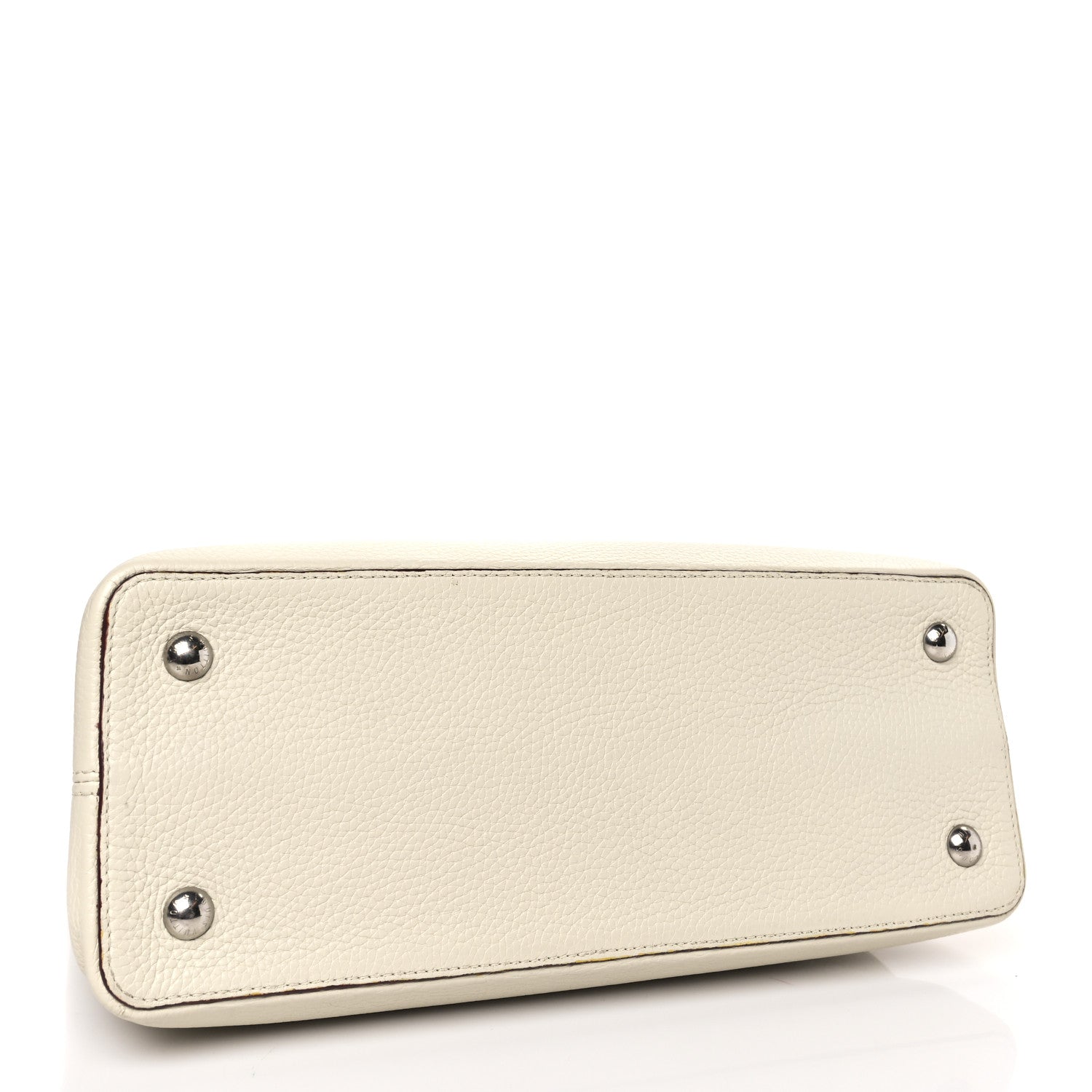 Louis Vuitton Taurillon Capucines MM Blanc Casse 4 of 10