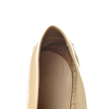 Chanel Lambskin CC Espadrilles 36 Beige Black 12 of 15