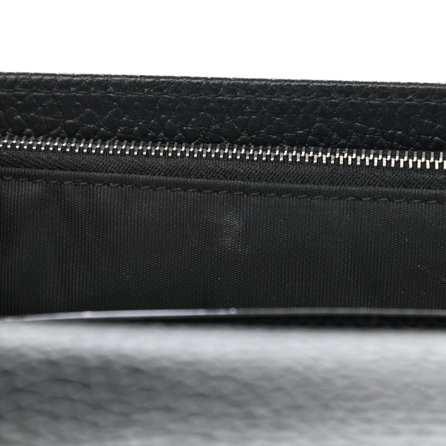Dollar Calfskin Enamel Monochrome Mini GG Marmont Chain Wallet Black