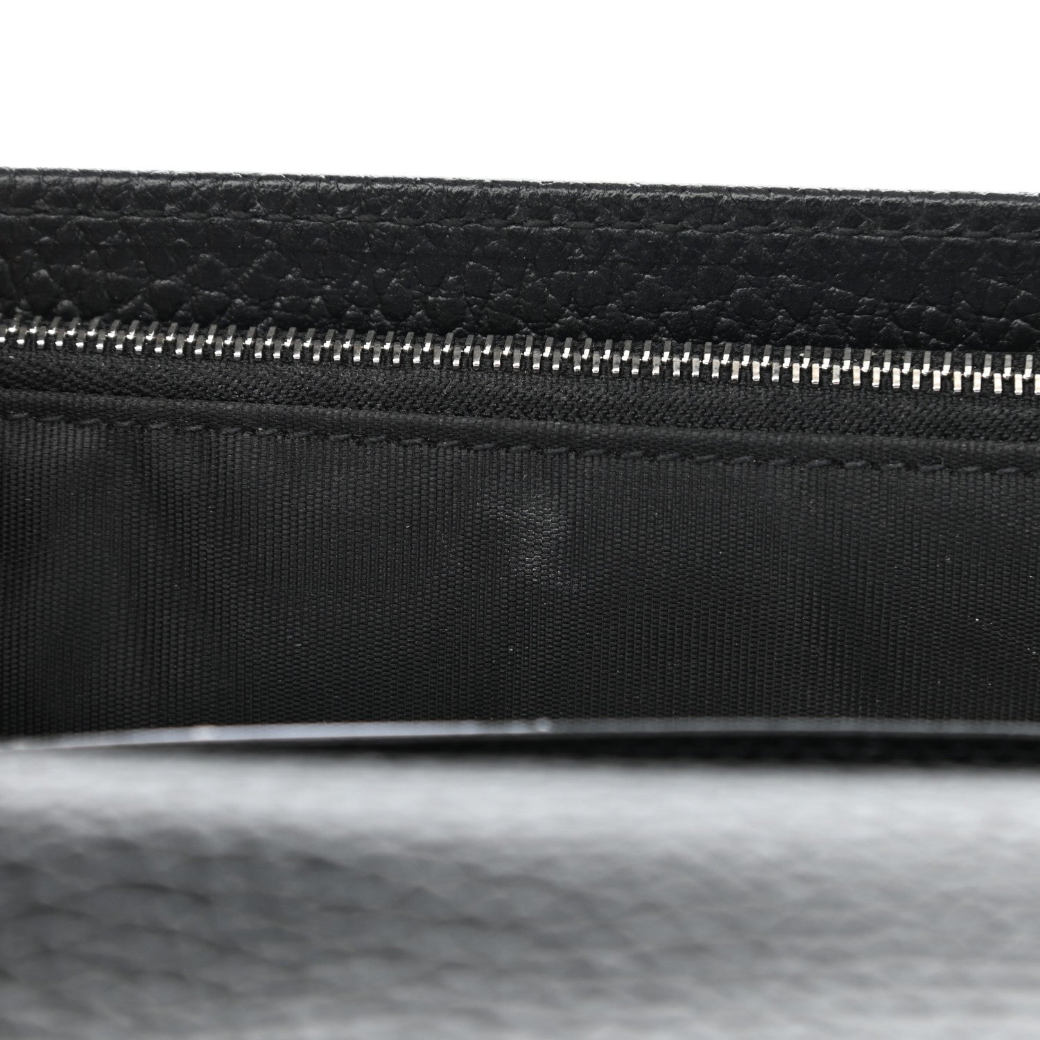 Gucci Dollar Calfskin Enamel Monochrome Mini GG Marmont Chain Wallet Black 11 of 12