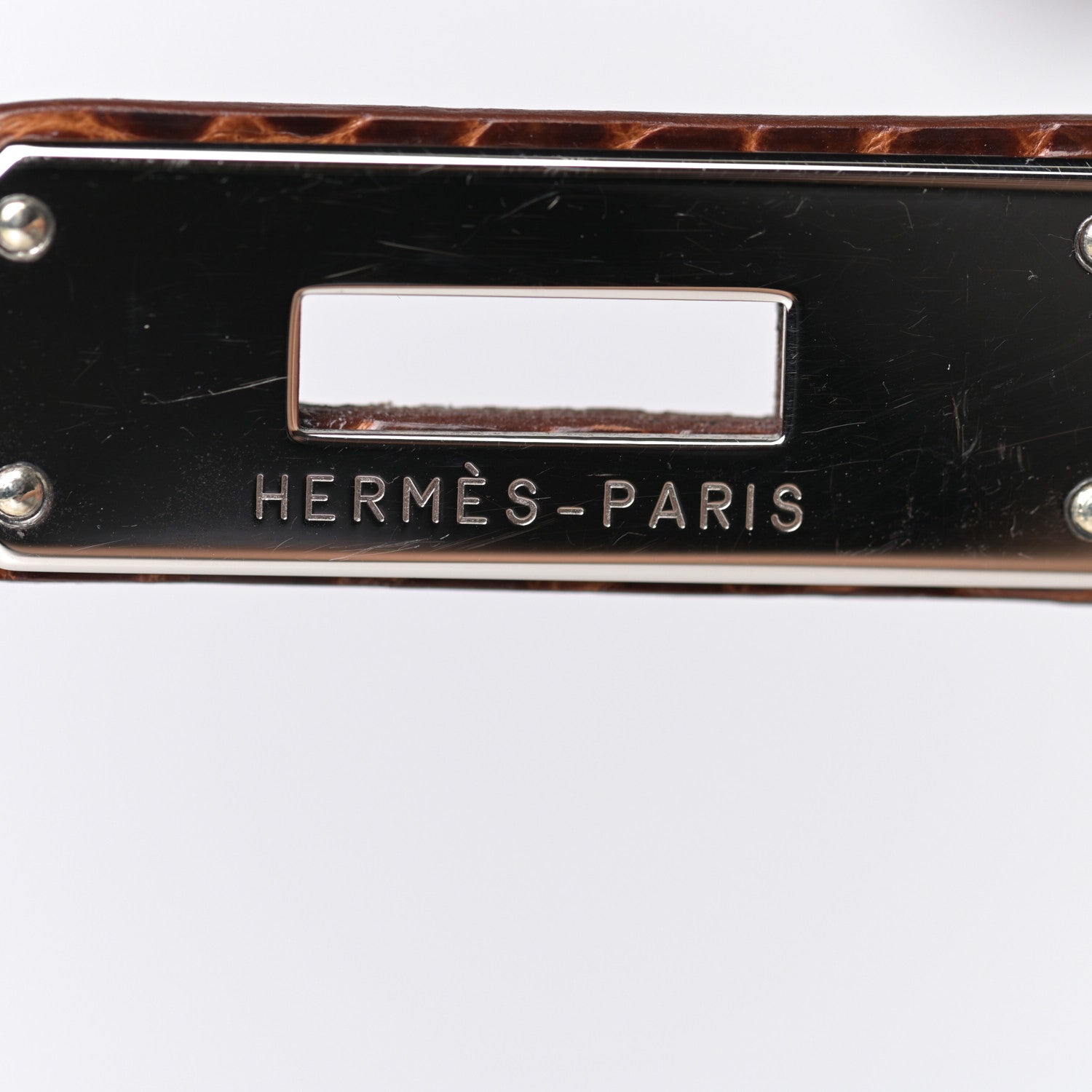 Hermes Shiny Porosus Birkin 35 Miel 28 of 34