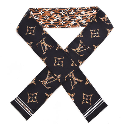 Louis Vuitton Silk Monogram Giant Jungle Bandeau Black 1 of 3