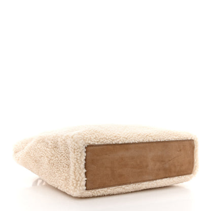 Telfar X UGG Suede Shearling Medium Shopping Bag Natural 4 of 11