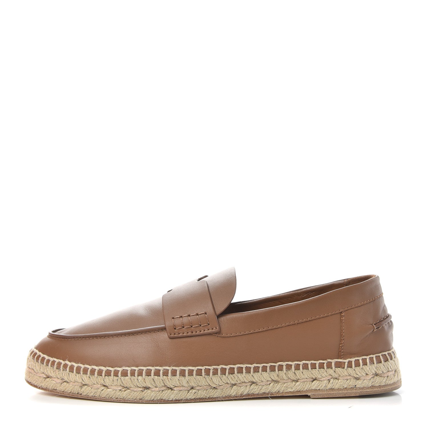 Hermes Calfskin Mens Trip Espadrilles 42 Naturel Safari 1 of 11
