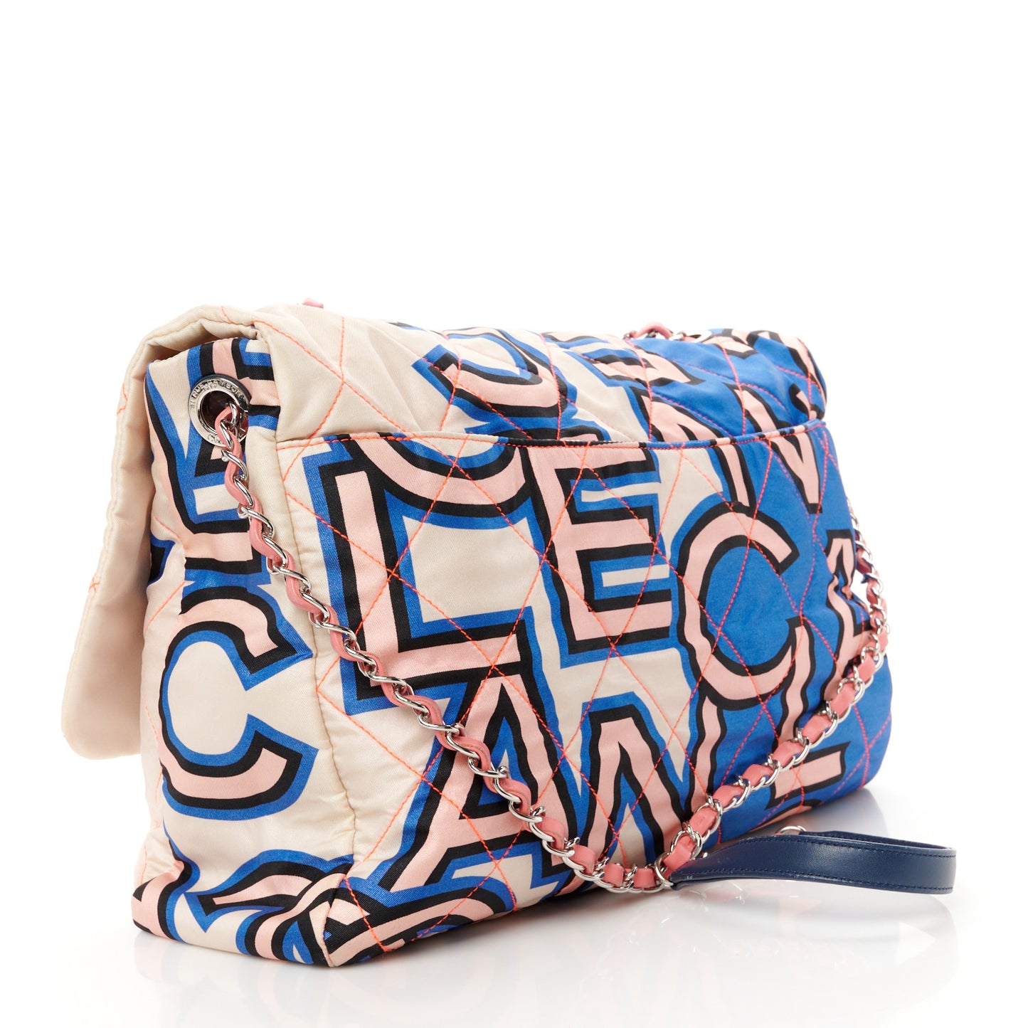 Nylon Printed Maxi Flap Multicolor