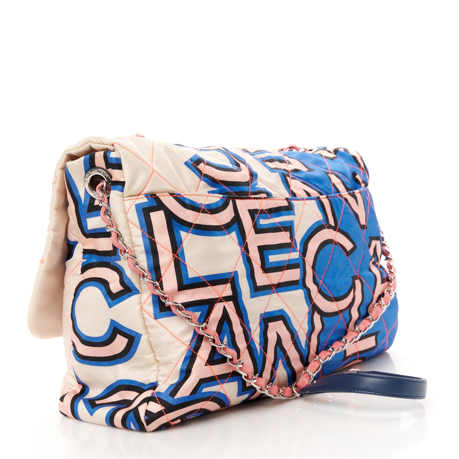 Chanel Nylon Printed Maxi Flap Multicolor 3 of 10