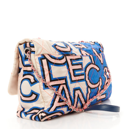 Chanel Nylon Printed Maxi Flap Multicolor 3 of 10