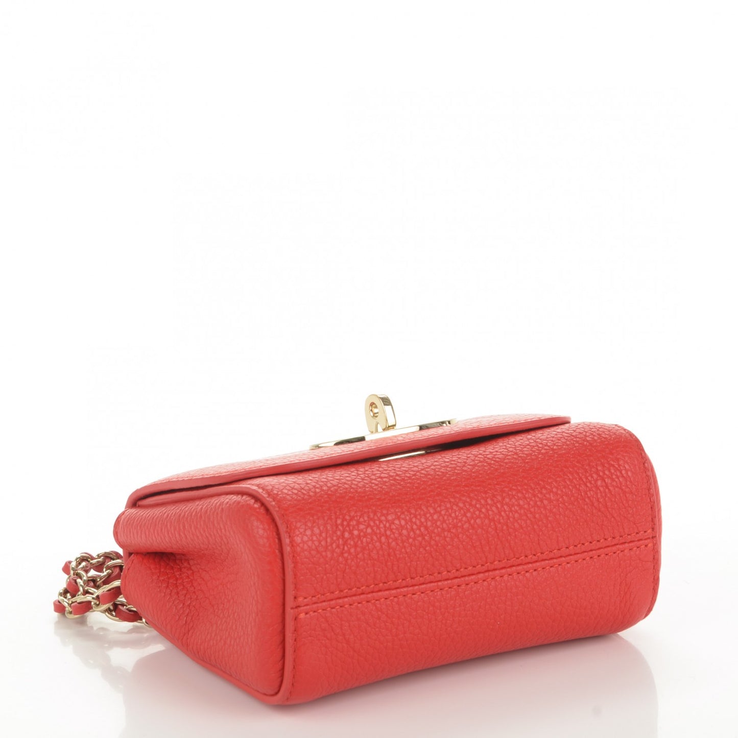Classic Grain Calfskin Mini Lily Hibiscus