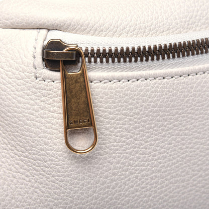 Gucci Grained Calfskin Logo Belt Bag White 12 of 12