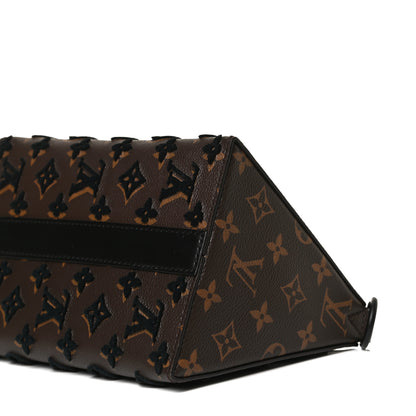 Louis Vuitton Monogram Tuffetage Triangle Messenger Black 6 of 11