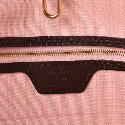 Louis Vuitton Damier Ebene Neo Neverfull MM Rose Ballerine 7 of 14