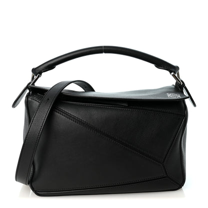 Loewe Calfskin Small Puzzle Edge Bag Black 1 of 11