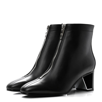 Hermes Calfskin Becky Ankle Boots 39 Black 3 of 8