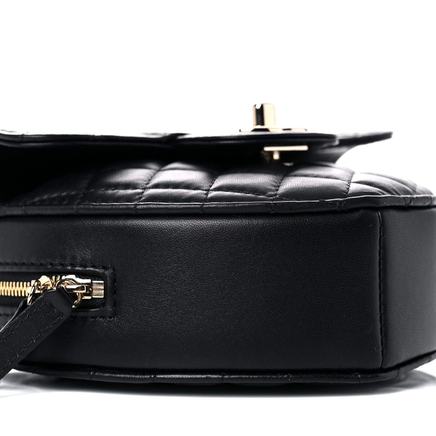 Chanel Lambskin Quilted CC In Love Heart Bag Black 8 of 10