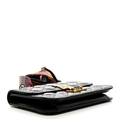 Christian Dior Lambskin Cannage Large Dioraddict Flap J’Adior Strap Black 4 of 12
