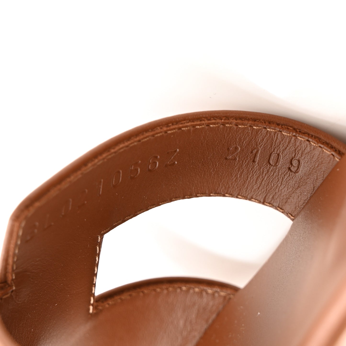 Box Calfskin Oran Sandals 37 Gold