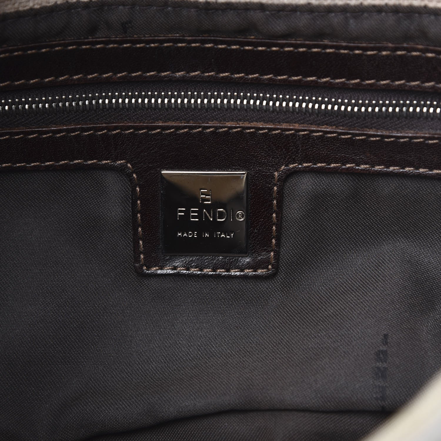 Fendi Zucca Baguette Beige 6 of 14
