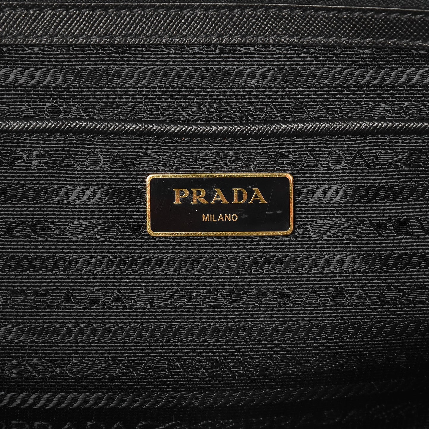 Tessuto Nylon Saffiano Tote Nero Black