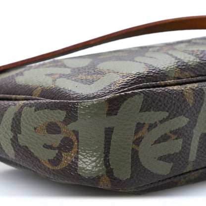 Louis Vuitton Monogram Graffiti Pochette Accessories Kaki 8 of 10