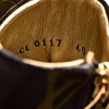 Louis Vuitton Patent Monogram Stellar Sneaker Boots 40 Gold 7 of 9