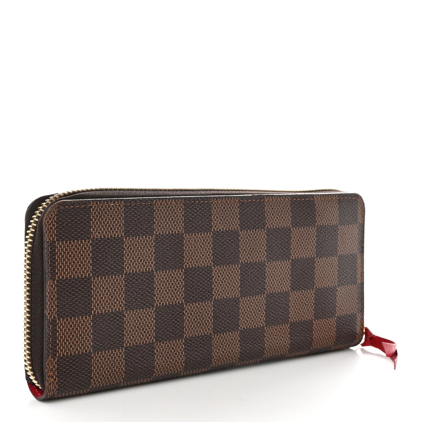Damier Ebene Clemence Wallet Cherry