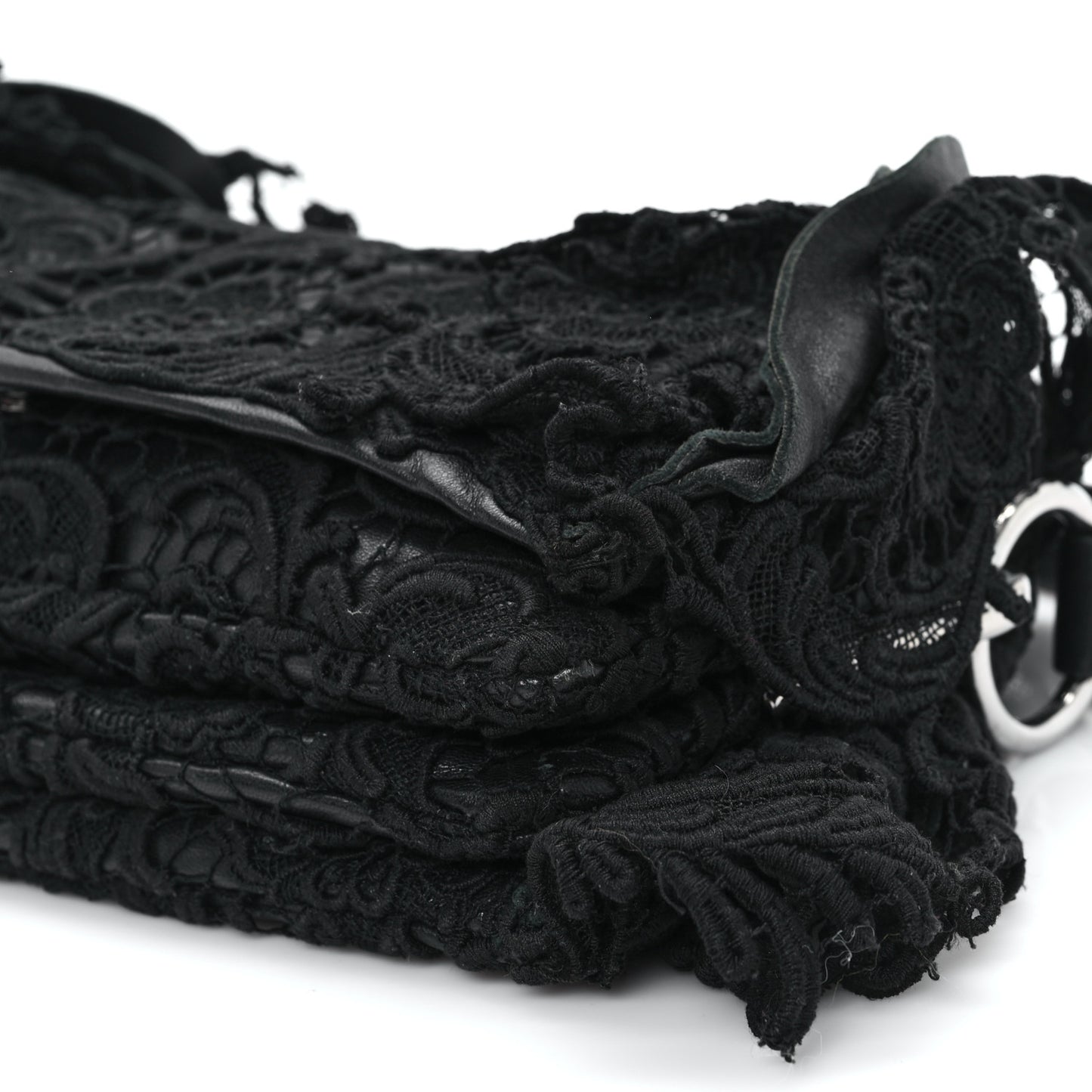 Lace Pizzo S Baguette Black