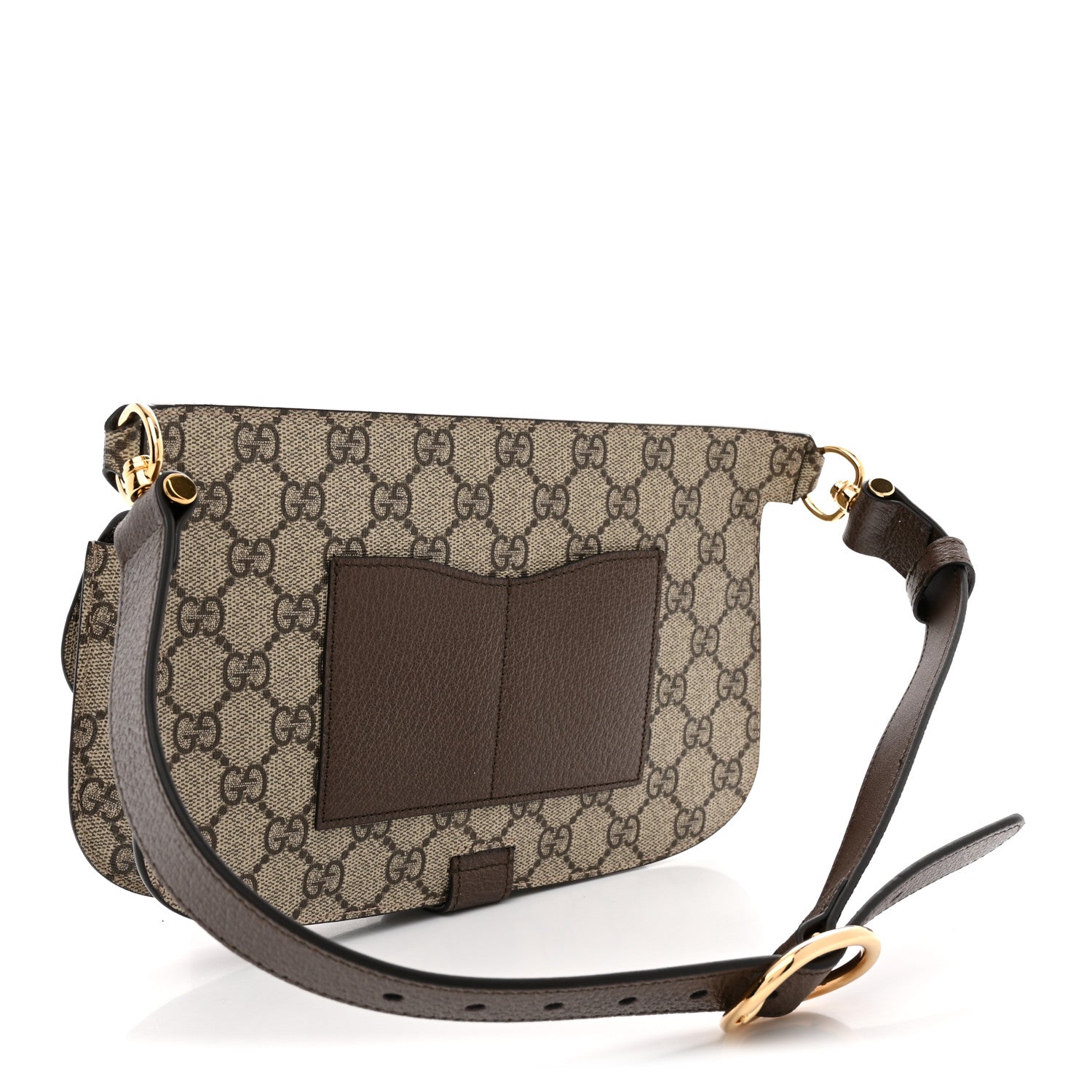 Gucci GG Supreme Monogram Textured Dollar Calfskin Blondie Belt Bag Beige Ebony New Acero 3 of 10