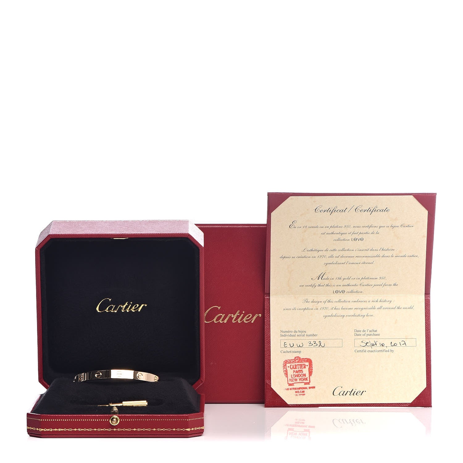 Cartier 18K Yellow Gold LOVE Bracelet 17 6 of 6
