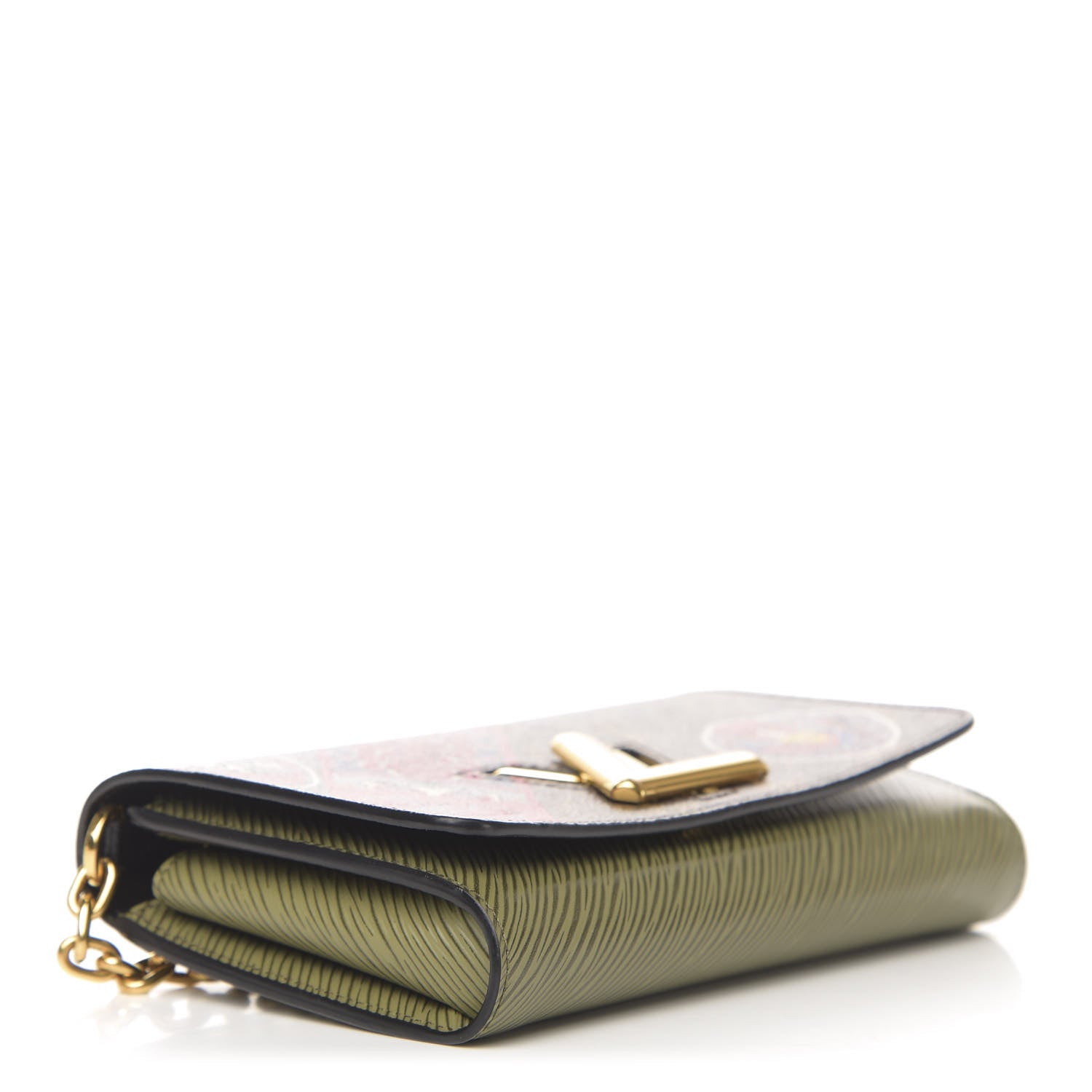 Louis Vuitton Monogram Epi Kabuki Twist Chain Wallet 4 of 9