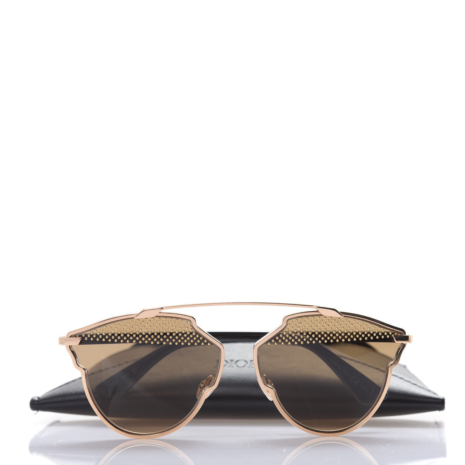 Christian Dior Studded So Real Sunglasses Gold 9 of 9