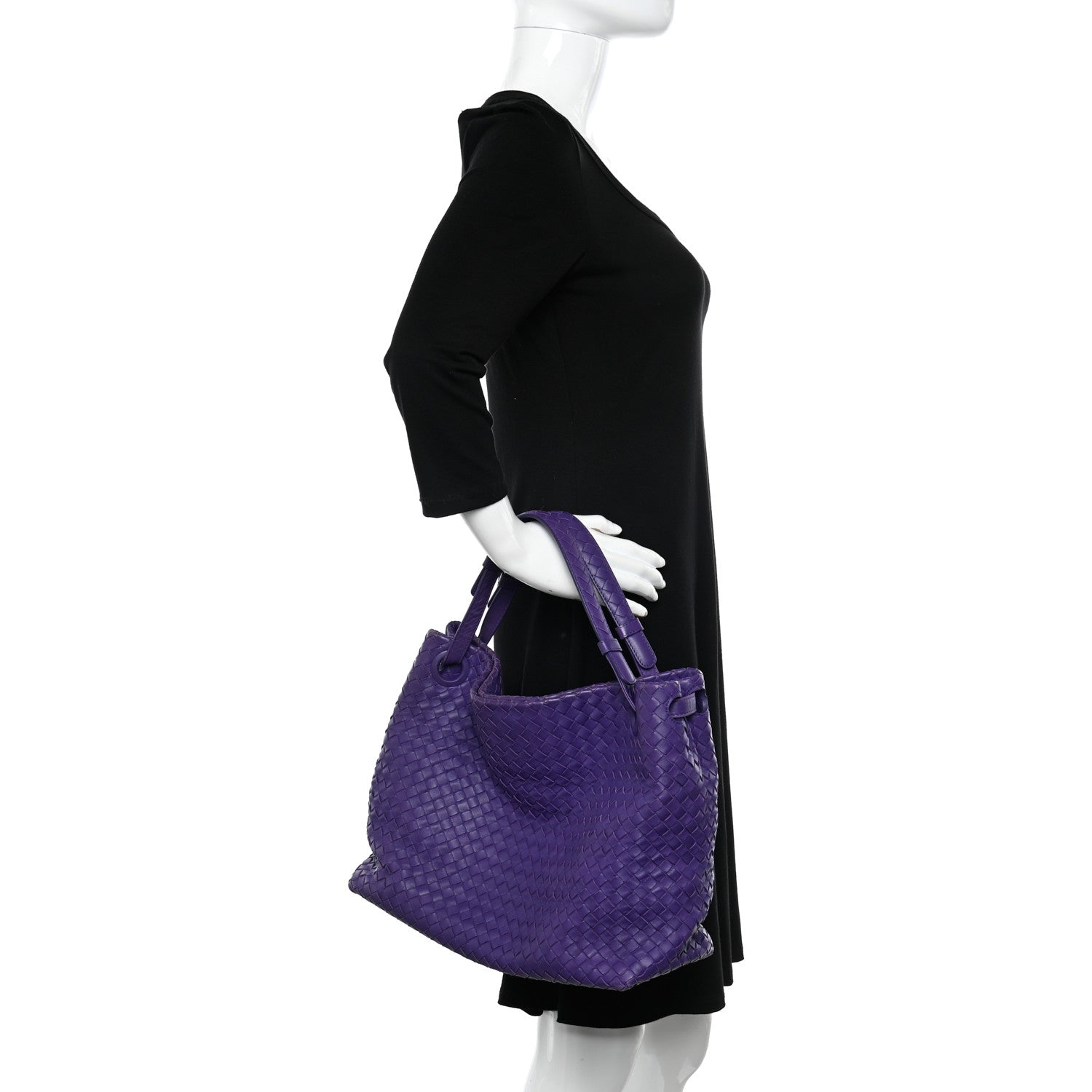 Bottega Veneta Nappa Intrecciato Bella Tote Purple 3 of 17