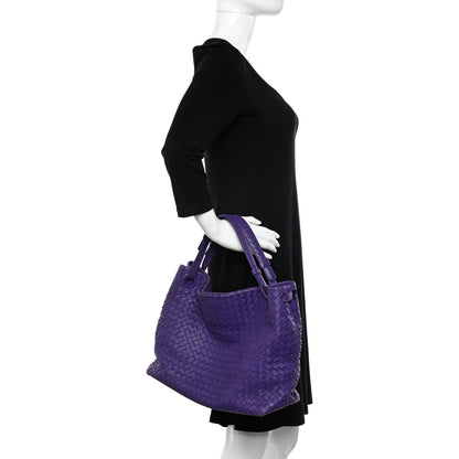 Bottega Veneta Nappa Intrecciato Bella Tote Purple 3 of 17