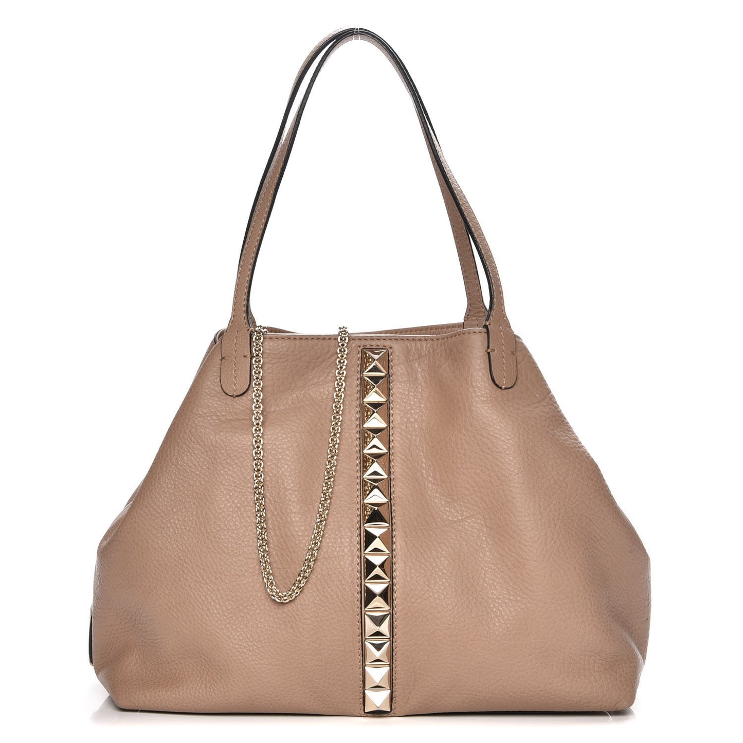 Grained Calfskin Va Va Voom Tote Sabbia