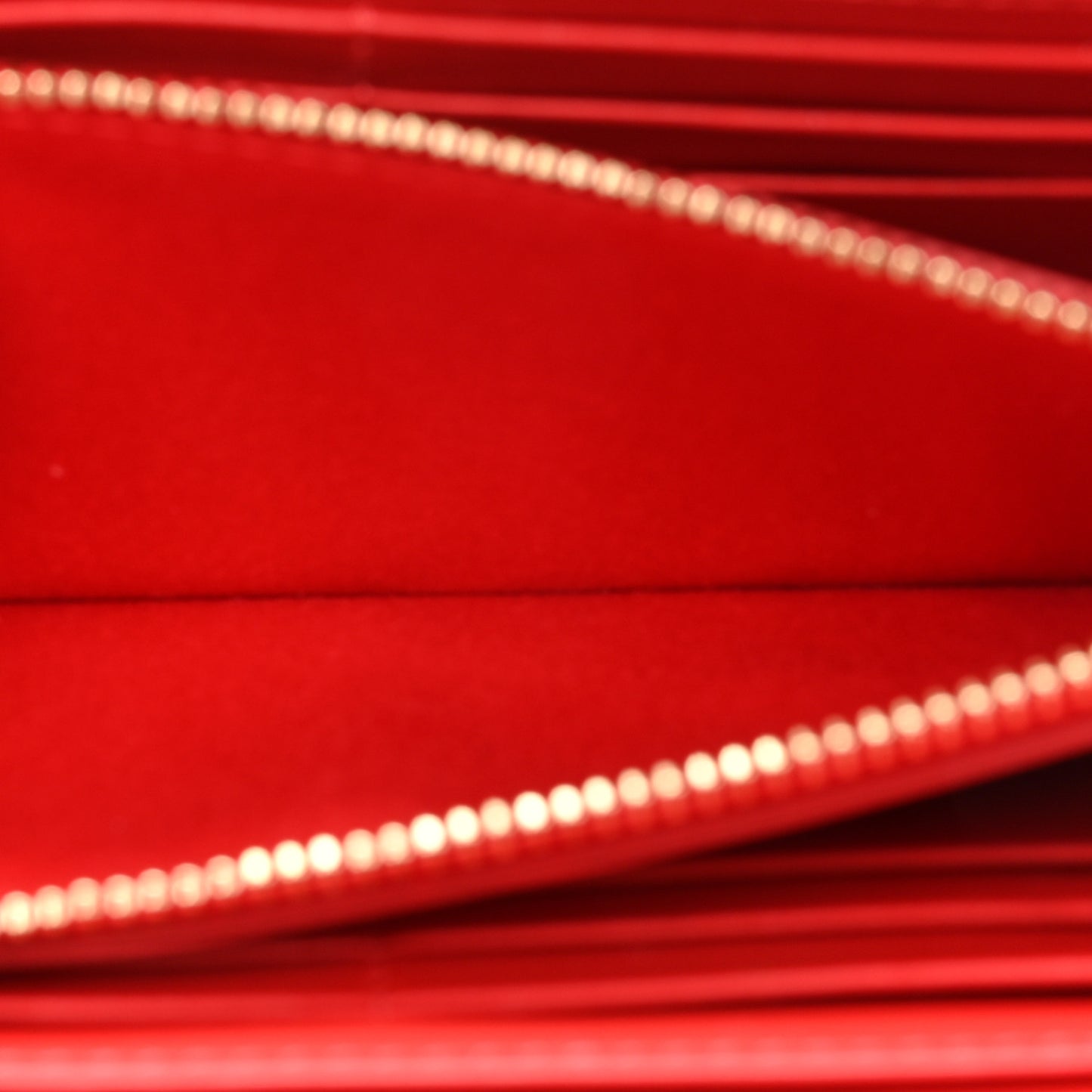Metallic Panettone Spiked Studded Zip Around Wallet Gold