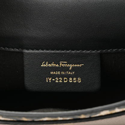 Salvatore Ferragamo Grained Calfskin Gancini Crossbody Flap Caraway Seed 6 of 9