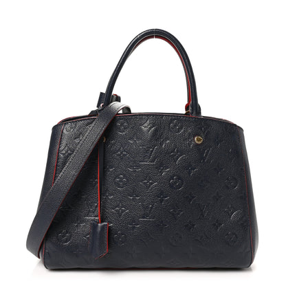 Louis Vuitton Empreinte Montaigne MM Marine Rouge 1 of 10