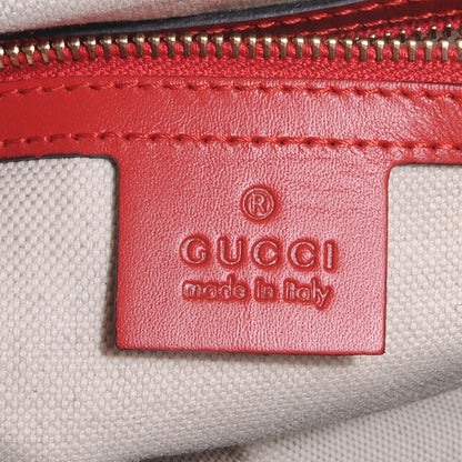 Gucci Monogram Vintage Web Medium Boston Red 7 of 8