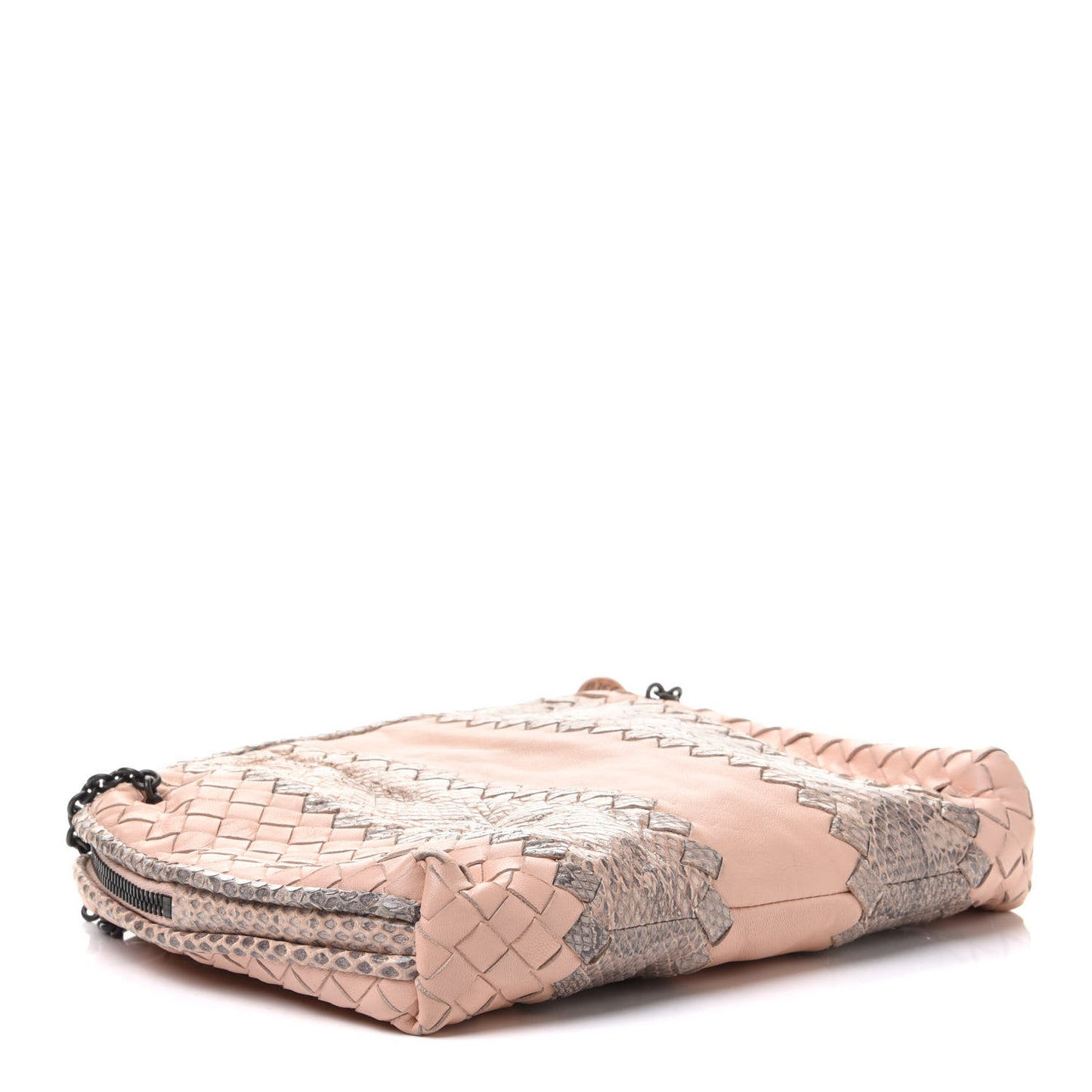 Nappa Intrecciato Ayers Crossbody Pillow Messenger Flamingo