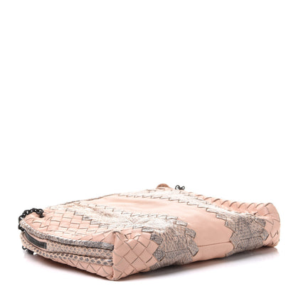 Bottega Veneta Nappa Intrecciato Ayers Crossbody Pillow Messenger Flamingo 4 of 9