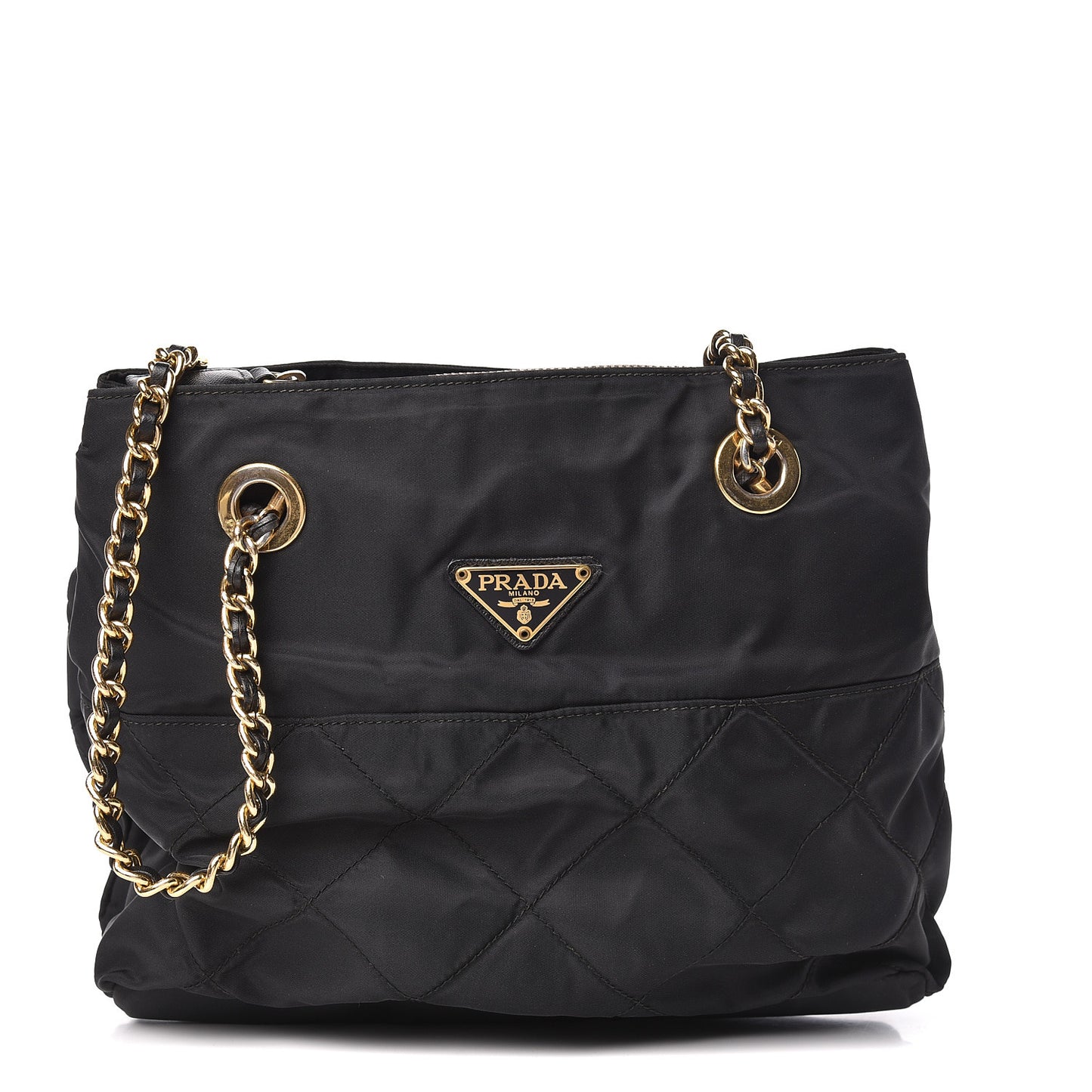 Tessuto Nylon Quilted Impunturado Bag Black