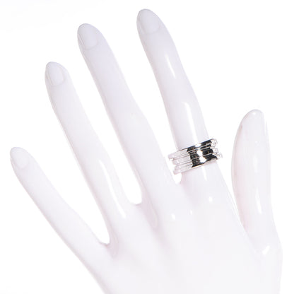 Bulgari 18K White Gold B.Zero1 Three-Band Ring 53 6.5 2 of 5